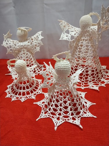 Angeli doily natale - 3d,