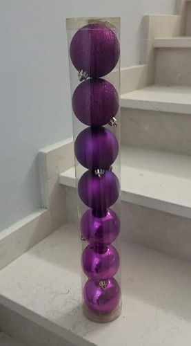 Tubo palline fucsia albero - 7,