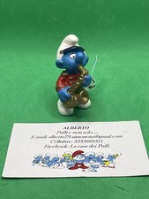PUFFI SMURFS PUFFO BANDA PUFFO CON SAX SASSOFONO SMURF SAXOPHONE 20485