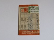 Schedina totocalcio concorso - schedina,