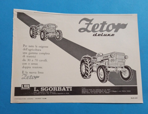 Pubblicita 1968 trattrice - ,