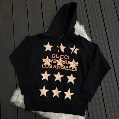 Felpa con cappuccio gucci love - felpa,