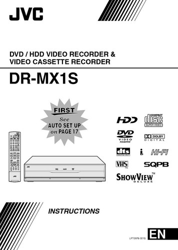 Jvc mx1s registratore - dr-mx1s,