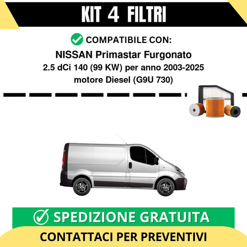 Kit filtri tagliando per - filtri,