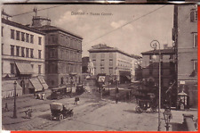 CARTOLINA  LIVORNO CITTA'   FP VIAGGIATA 1907 PIAZZA CAVOUR AUTO TRAM STUPENDA