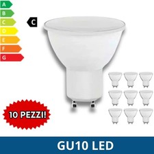 GU10 LED | 10 FARETTI da 3W 6W 9W 12W | LUCE FREDDA NATURALE CALDA