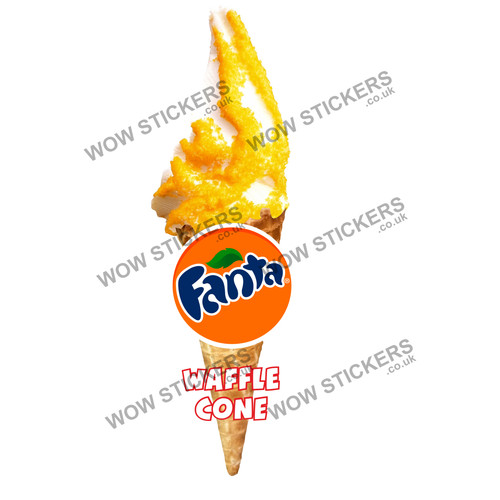 Adesivo furgone gelato fanta - adesivo,