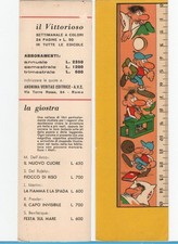 JACOVITTI _ IL VITTORIOSO - segnalibro - Righello-Pubblicita