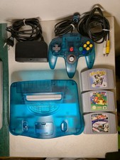  NINTENDO n64 CLEAR BLUE
