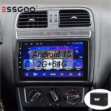 DAB per VW Polo 6R 6C 2009-2017 9" Carplay Autoradio Android 15 GPS Navi 64G FM