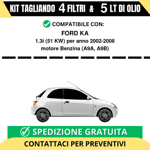 Tagliando per ford - ka, 1.3i