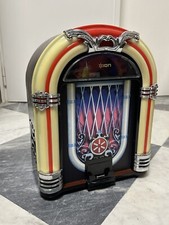 ION JUKEBOX DOCK RETRO SPEAKER DOCK Per IPAD,IPHONE e IPOD. Raro Vintage