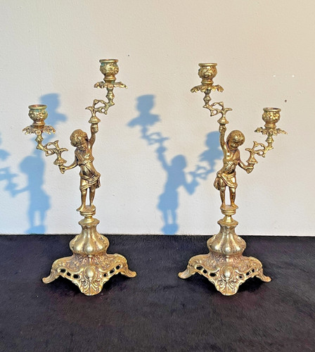 Candelabri antichi bronzo - candelabri, in
