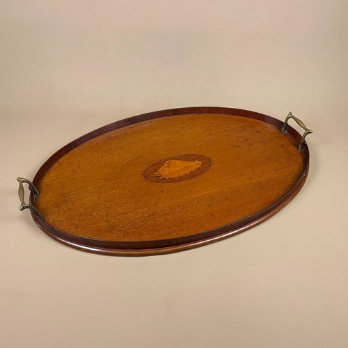 Antique oval wooden - oval, shell