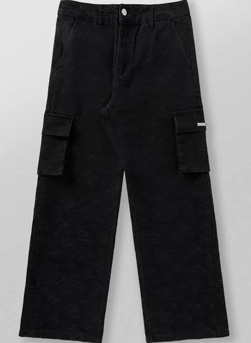 Youngla jeans cargo uomo nero - uomo,