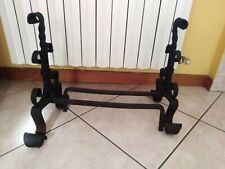 Alari da caminetto d'epoca coppia d'alari da camino in ferro battuto Vintage. 