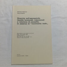 Manfredo Massironi Paolo Bonaiuto. Ricerche sull’espressività.