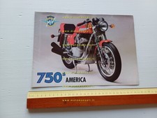 MV Agusta 750 S America 1975 depliant poster originale italiano brochure