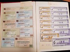 Mini Assegni Anni 70 Album Completo 70 Pagine Collezione 