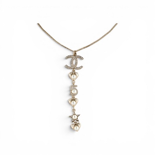 Collana chanel tono oro - chanel, finta
