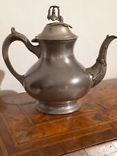 Antica teiera in peltro 