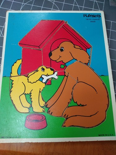 Vintage wooden jigsaw - wooden,