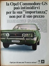OPEL COMMODORE - ADVERT PUBBLICITA' D'EPOCA ADVERTIS ADV  - 7️⃣