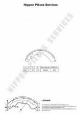 Kit ganasce freno PER Suzuki