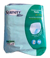 320 Pannoloni  SERENITY be free Pants super Taglia L . 32 Confezioni Da 10pz.