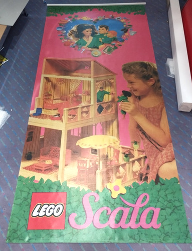 Lego espositore bandiera - bandiera, scala