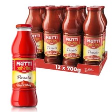 Mutti passata di pomodoro confezione da 12 barattoli in vetro da 700 grammi