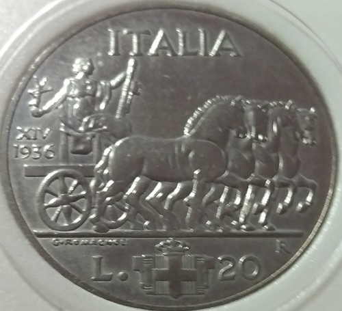 Lire 1936 quadriga - 20,