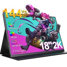 UPERFECT Portable Monitor 2K 144Hz QHD Extended Bildschirm Für PS 5/Xbox/Handy