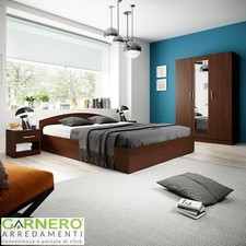 Camera da letto matrimoniale completa wengè SORRENTO arredamento moderno design