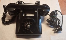 Telefono fisso a disco in bachelite. Fatme Ericsson DBHF 15101 anno 1930 vintage