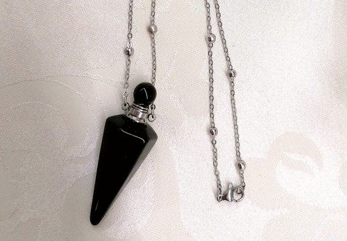 Collana porta profumo agata - collana,
