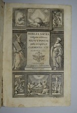 BIBLIA SACRA – fig. 1765 – Vignette  - bibbia