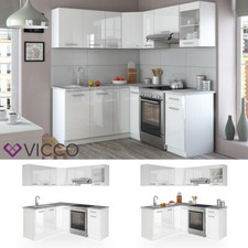 Cucina Vicco Cucina componibile ad L Blocco cucina senza elettrodomestici