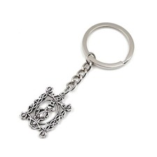 Coniglio Maus Telaio Portachiavi Metallo Portafortuna Ciondolo