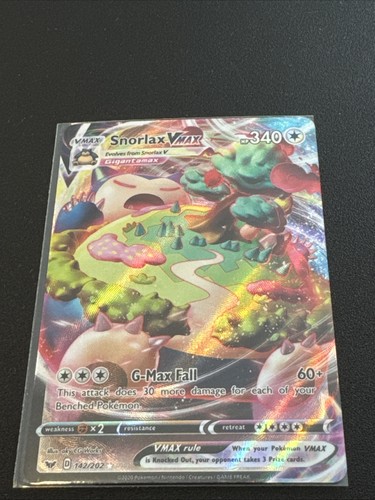 Snorlax vmax 142 - vmax, 142/202