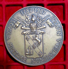 Napoli - Medaglia " Scuola Militare Nunziatella Napoli " 80 mm Bronzo