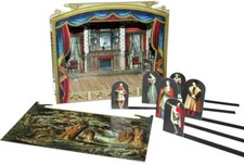 Brimtoy miniatura teatro delle marionette - borsa festa giocattolo ideale