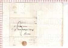 F8043 DOCUMENTO STORICO FOGLIO 1845 DA ROMA A CORNETO TARQUINIA CONTE FABRIZI
