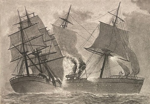Battaglia nave vapore contro - battaglia,