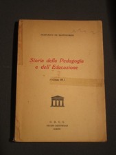 libro STORIA DELLA PEDAGOGIA E DELL'EDUCAZIONE