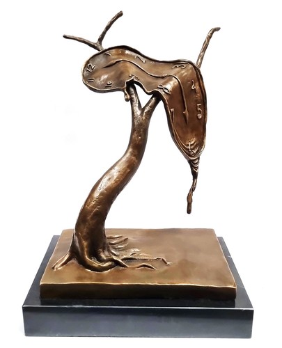 Scultura bronzo orologio - scultura, l'orologio