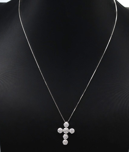 Catenina con croce diamanti - catenina, di