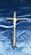 RELIGIONE ANTICO CROCIFISSO EPOCA 800' IN LEGNO E METALLO