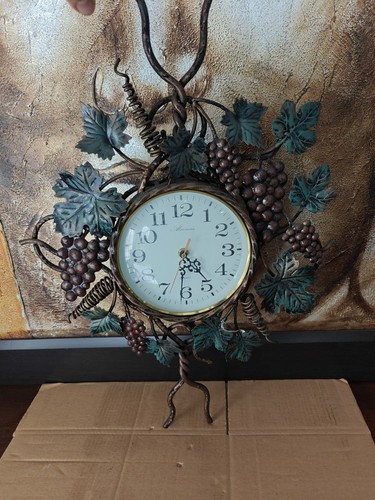 Grande orologio parete uva - grande,