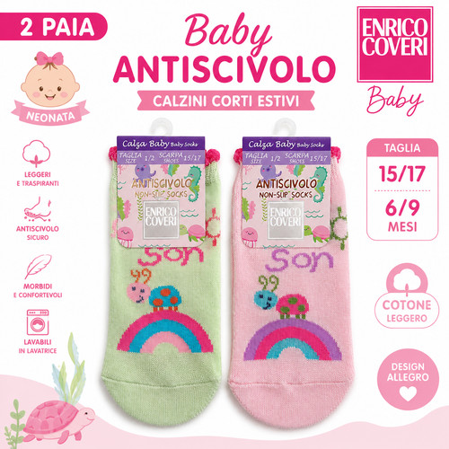 Calzini antiscivolo neonata - antiscivolo,